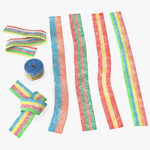 Multicolor Gummy Licorice Belt Candy Set