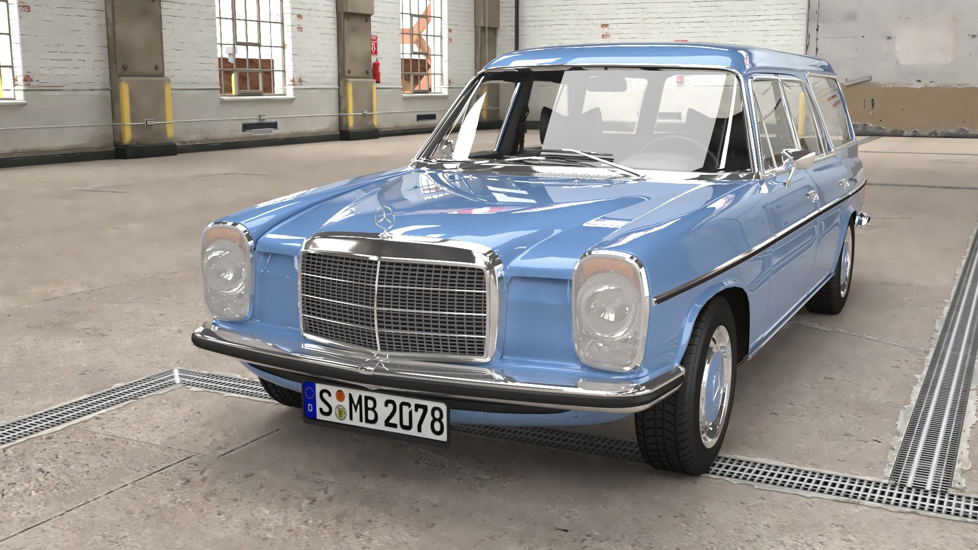 Tien jaar Promoten krullen 1968-1975 model Mercedes Benz W115 Binz Kombi 3D model - TurboSquid 2021545