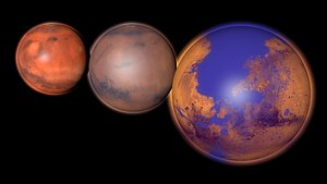 planet mars 3D model