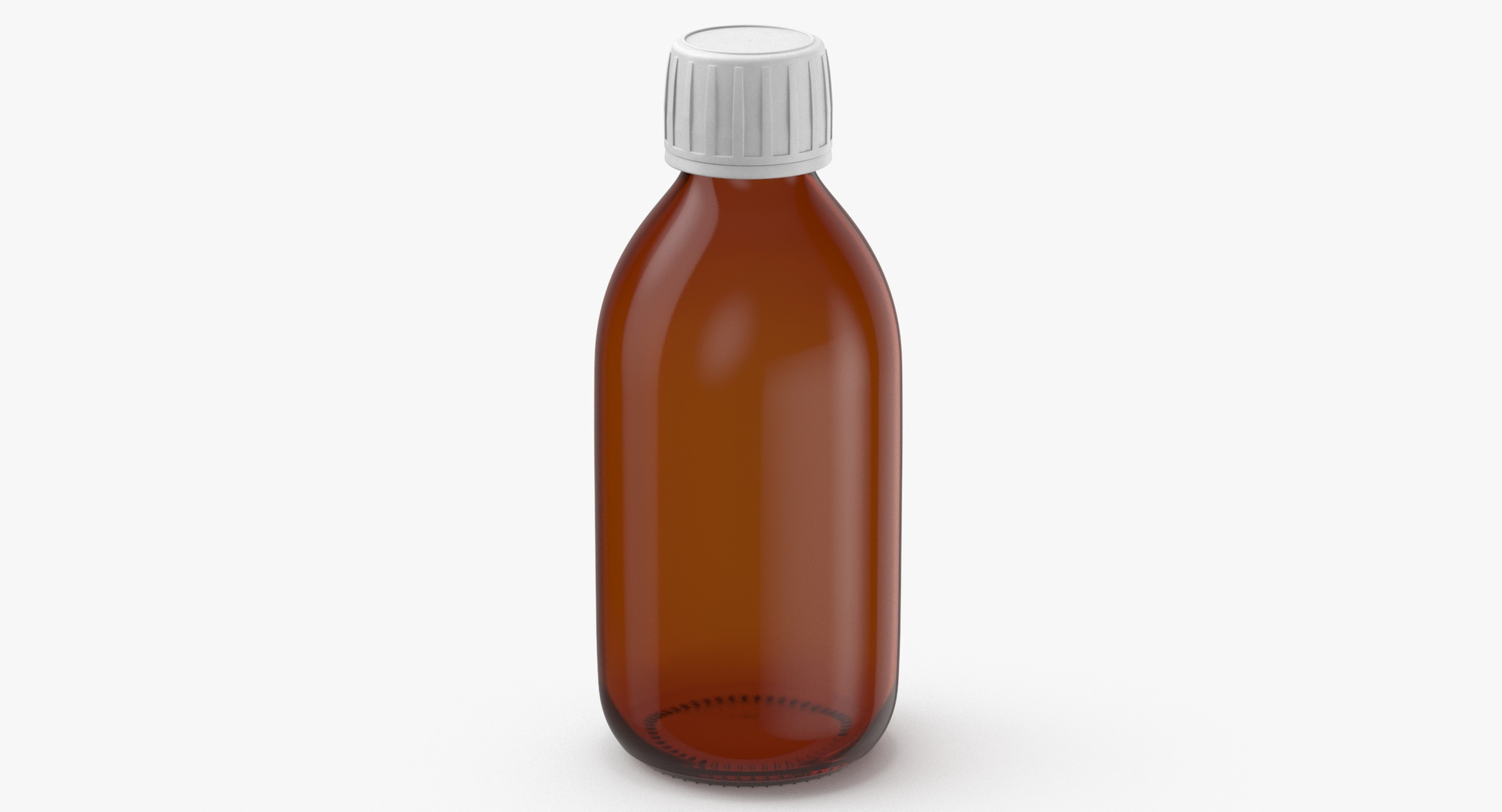 Glass Syrup Bottle 250ml 3D Model TurboSquid 2019659