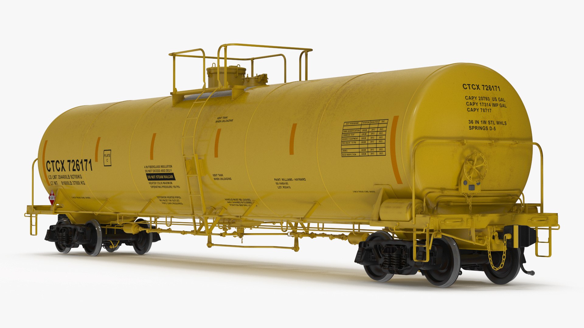 Rail Tank Car 3D model preview