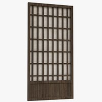 Shoji japanese paper door