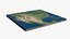 United States with Canada Mexico premium relief map model