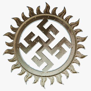 3D Model of Slavic Rune Pendant model
