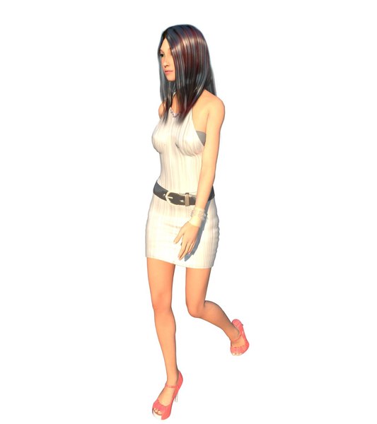 girl east asia 3D