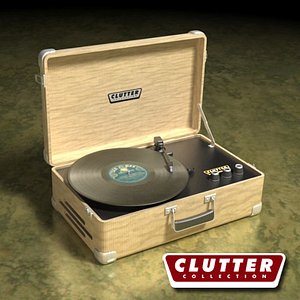 3ds max retro record player