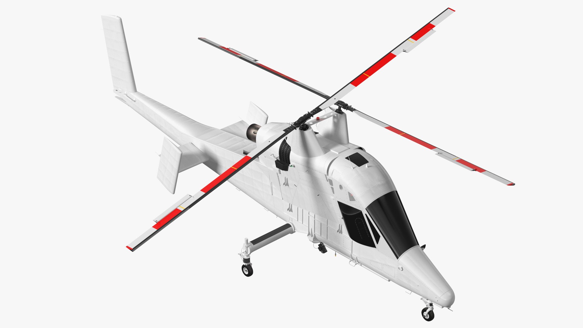 Synchropter Helicopter Exterior Only 3D model preview