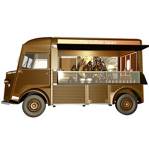 truck citroen coffee bean 3D