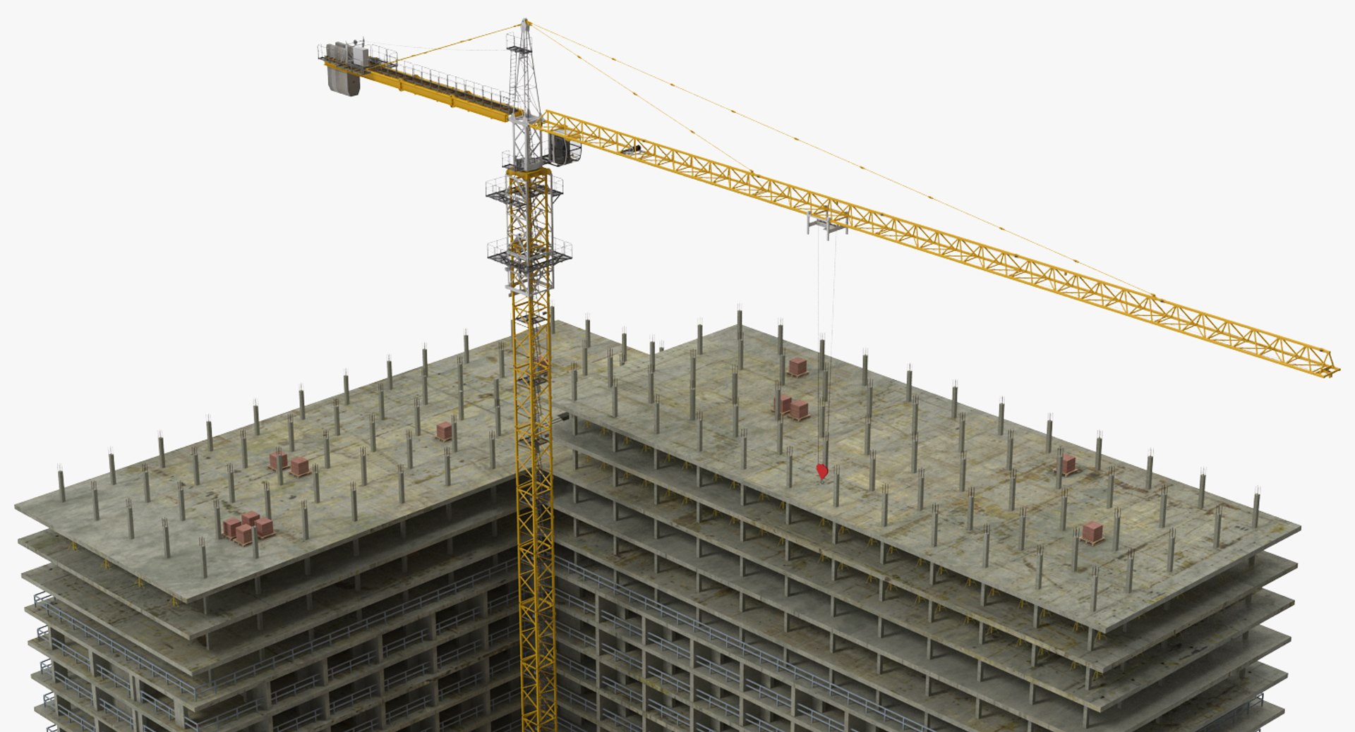Building Constructions With Equipment Collection 2 3D Model - TurboSquid 2002688