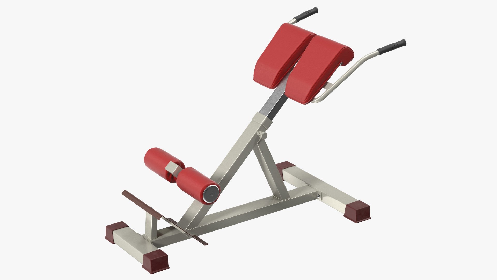 Hyperextension Bench Red 3D model preview