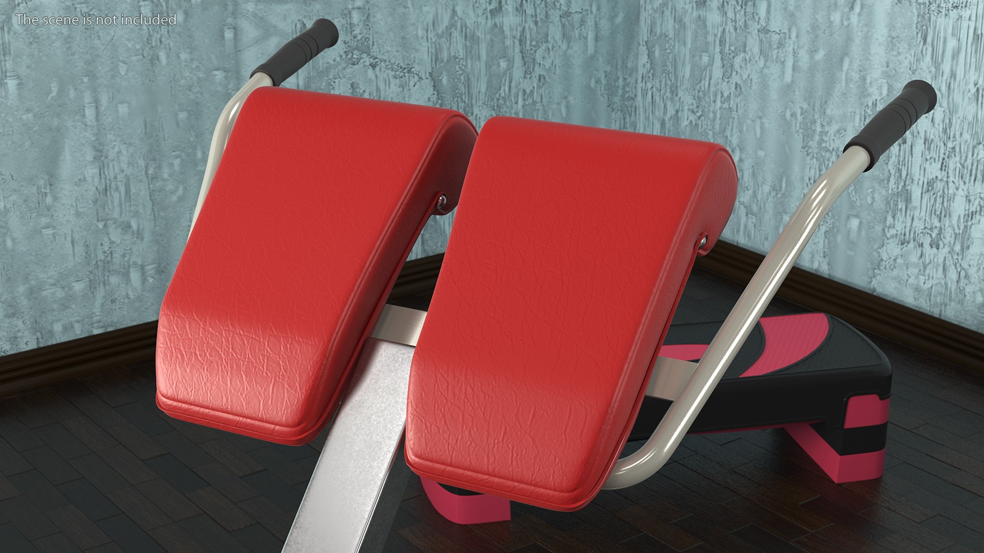 Hyperextension Bench Red 3D - TurboSquid 1839031