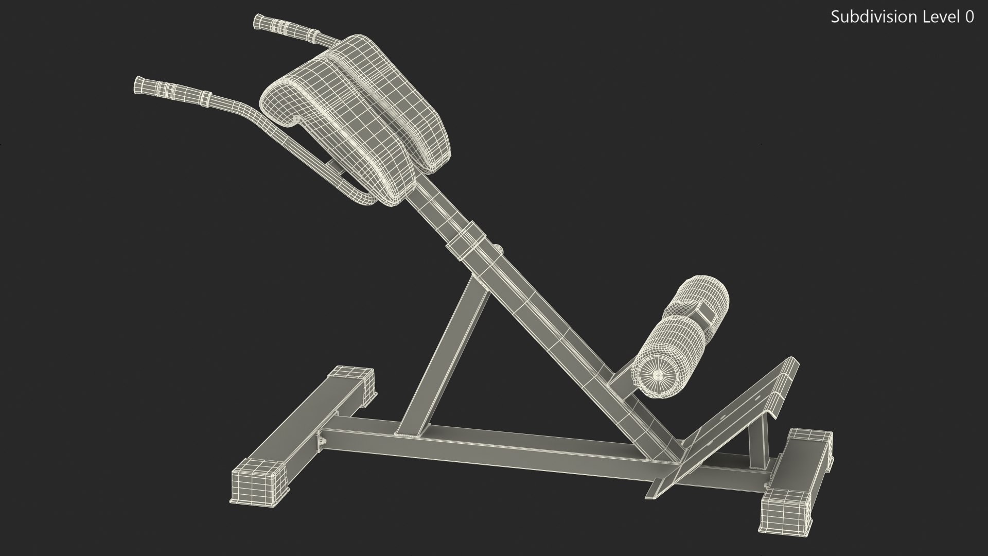 Hyperextension Bench Red 3D - TurboSquid 1839031