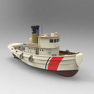 tug boat 3D model