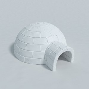 3d model igloo blender
