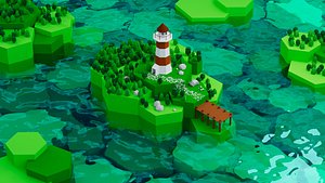 Low Poly World 01 model