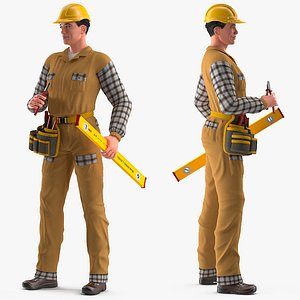 builder rigged male 3D model