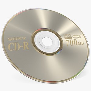 3D Sony CD R Compact Disc model