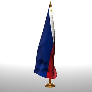 3D model PHILIPPINE table flag t