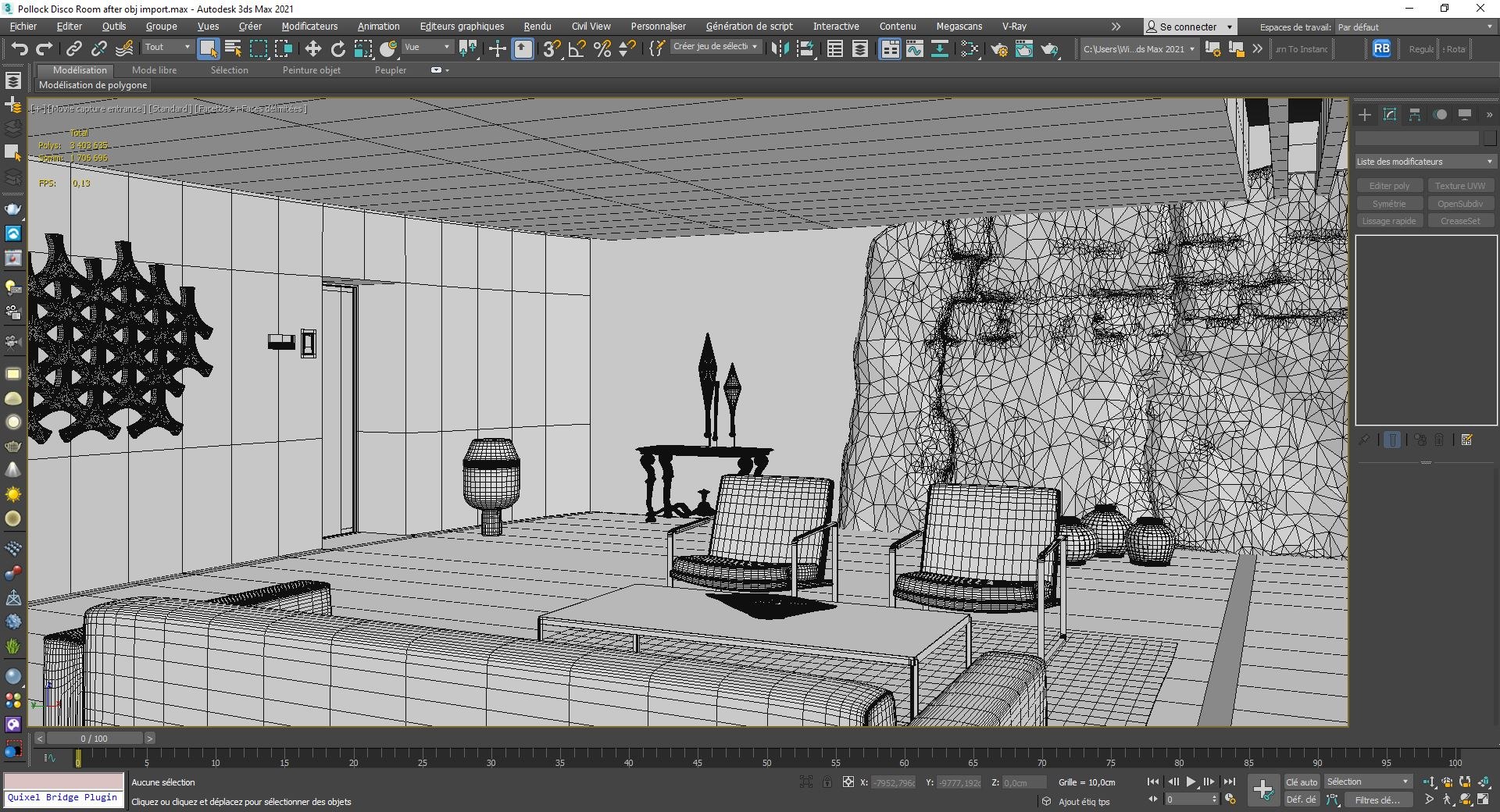 Ex Machina the Pollock Disco Room 3D model TurboSquid 1969554