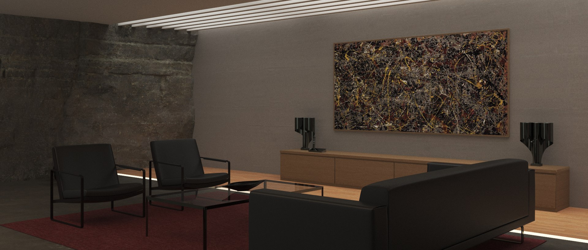 Ex Machina The Pollock Disco Room 3D Model TurboSquid 1969554