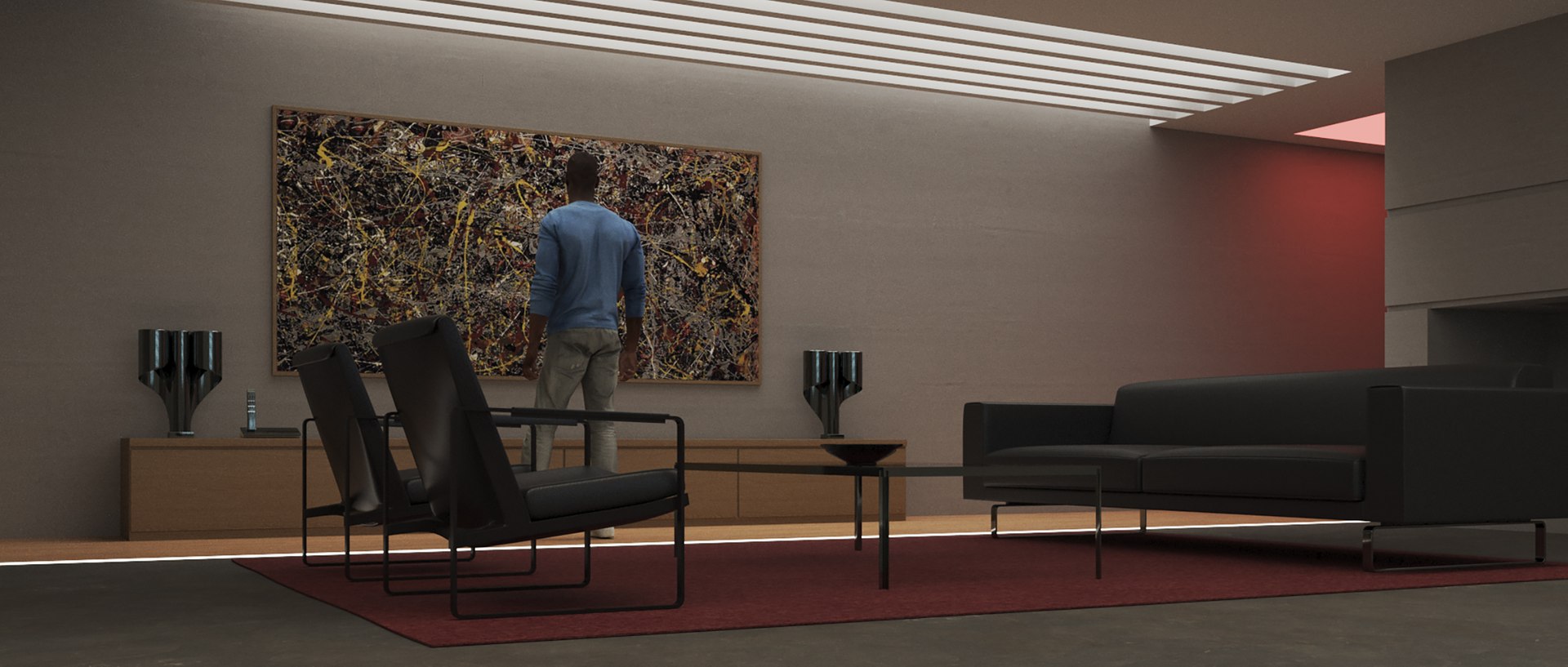 Ex Machina The Pollock Disco Room 3D Model TurboSquid 1969554