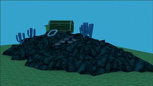 scenes simple underwater 3D model