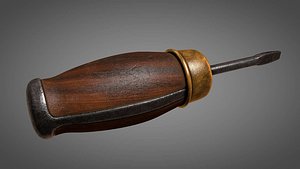 Vintage screwdriver wood and metal