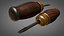 Vintage screwdriver wood and metal