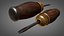 Vintage screwdriver wood and metal