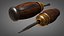 Vintage screwdriver wood and metal