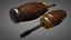 Vintage screwdriver wood and metal