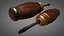 Vintage screwdriver wood and metal