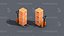 Isométrique Logistique d'entrepôt Low Poly