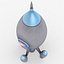 retro rocket 3d max