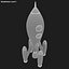 retro rocket 3d max