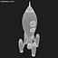 retro rocket 3d max