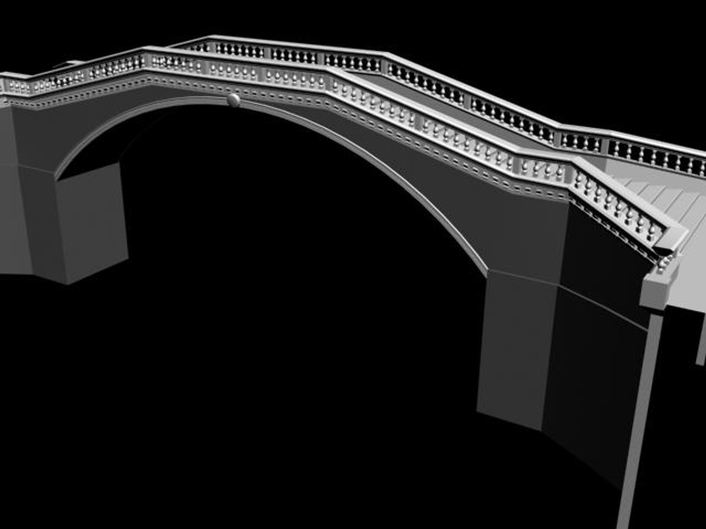 3d Italian Venetian Bridge Model