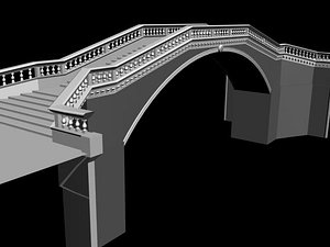 3d italian venetian bridge model