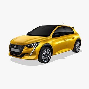 3D Peugeot 208 2020