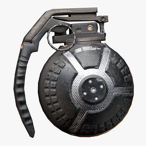 ready scifi grenade 3D model
