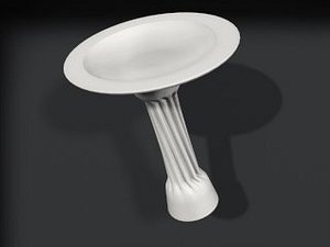 3d model bird bath