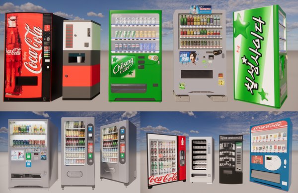 Vending Machines Collection-A6 3D Model - TurboSquid 2097992