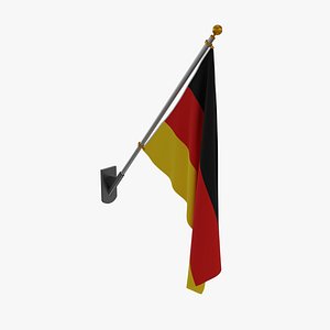 animated brandenburg german state flag 3D Model in Miscellaneous