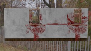 Ancient Shadows Collection Stone Wall 3D model