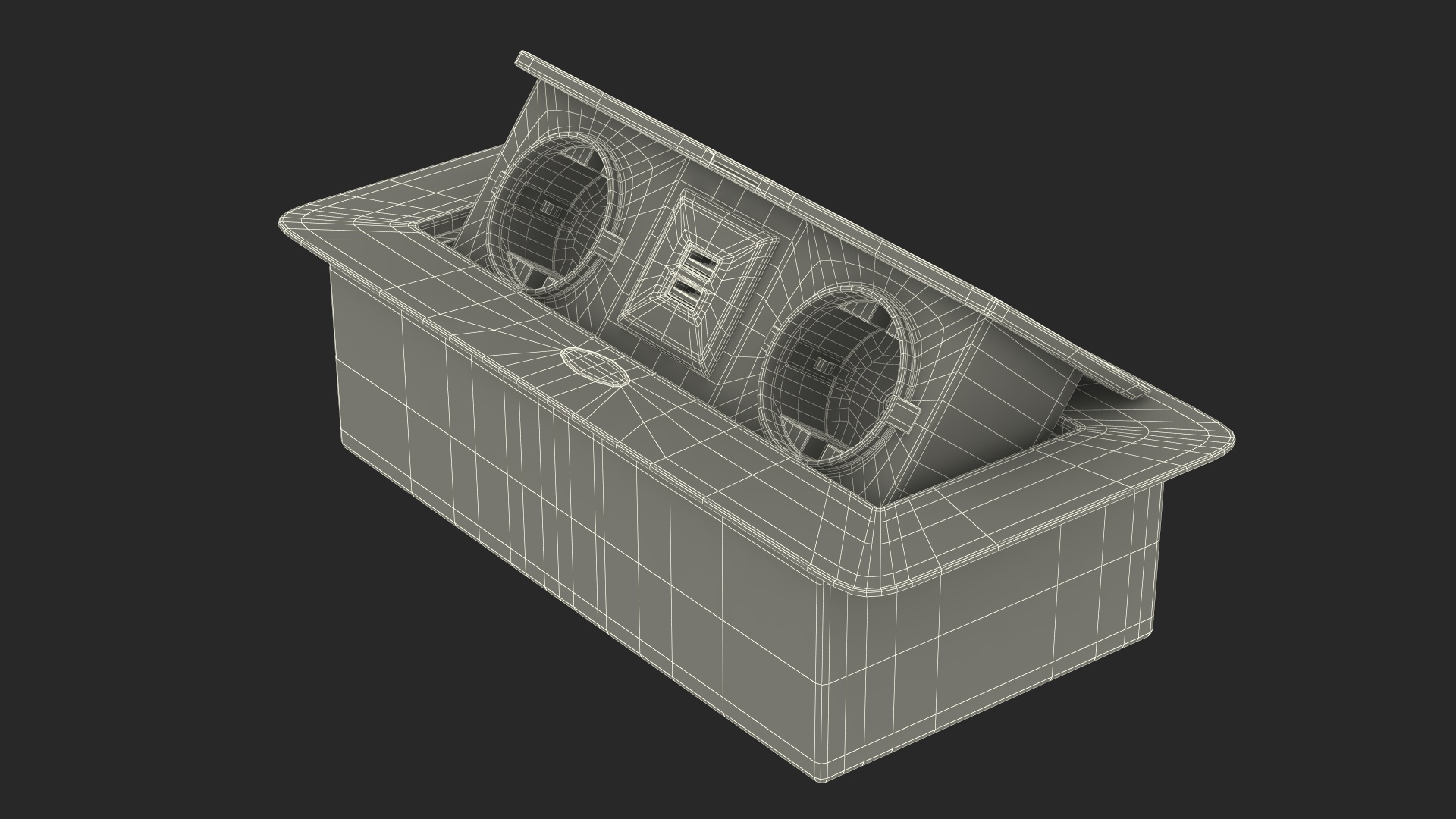 Black Double Hidden Socket 3D Model - TurboSquid 2079673