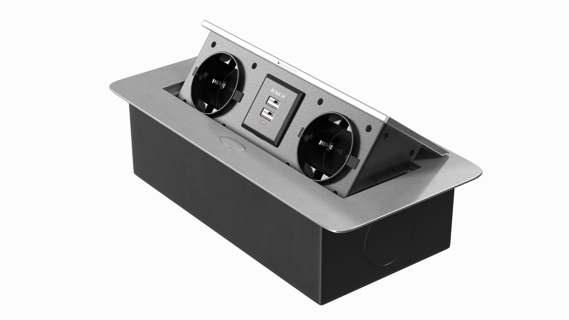 Black Double Hidden Socket 3D Model - TurboSquid 2079673