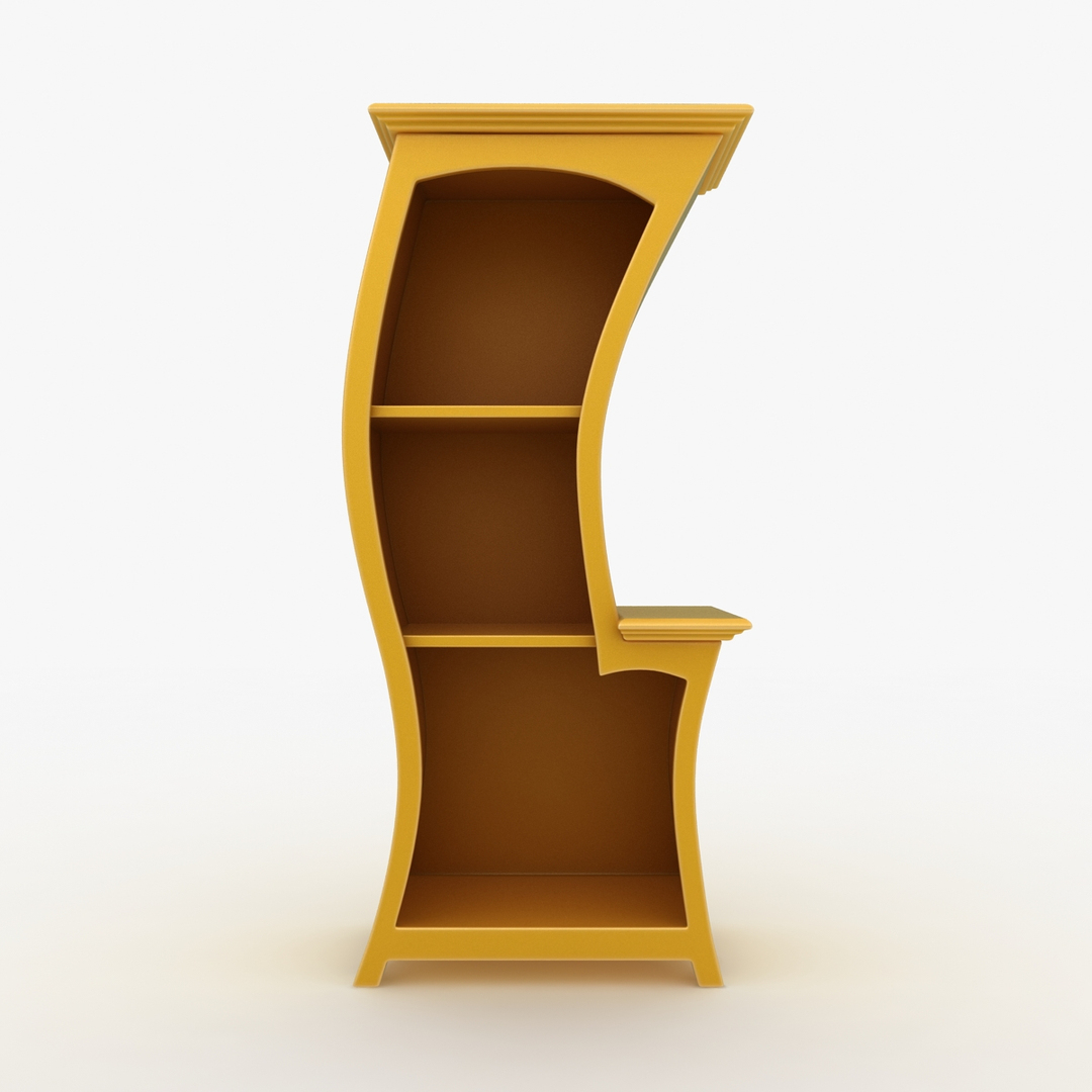 bookcase dust furniture 3d model