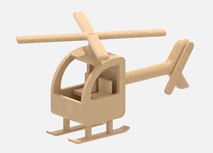 Wooden Helicopter