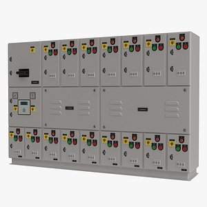 3d industrial electrical panel model