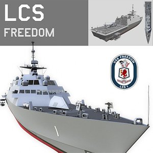 littoral combat ship lcs 3d model